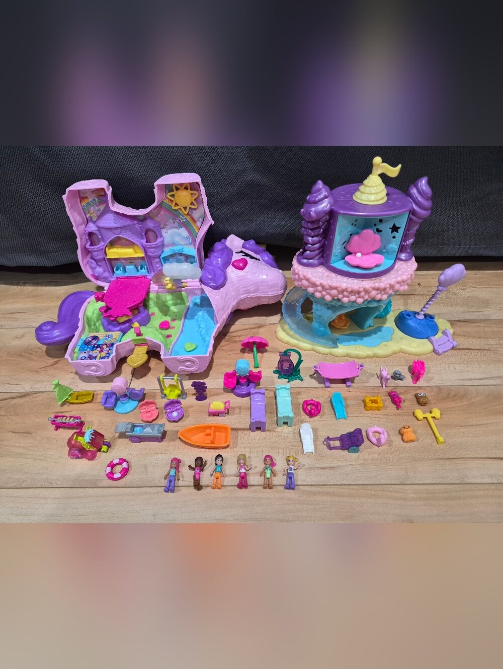 Polly Pocket, 2 playsets and extra accessories